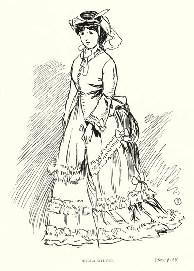 Dickens karakter: Bella Wilfer (litho) af Captain Edward Henry Handley Read