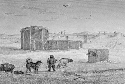 Eskimaux House, bygget af is, Igloolik, 1822, fra 