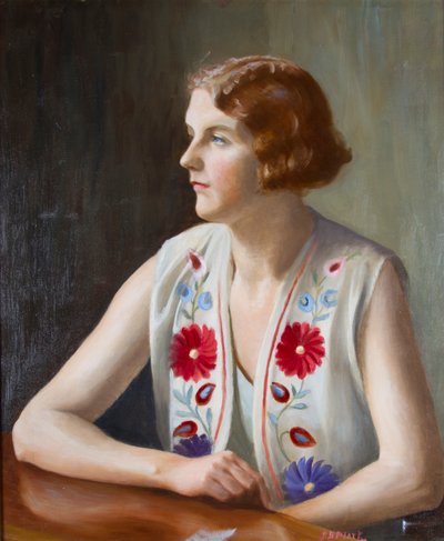 Portræt af forfatteren og illustratoren Marian Ada. Peart, ca. 1930 af Captain J. B. Peart
