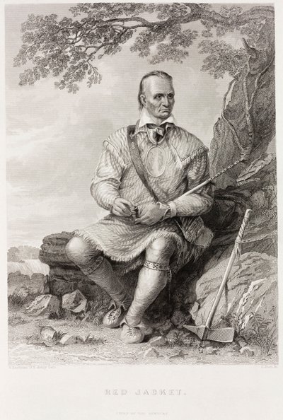 Red Jacket, seneca-høvding af Captain Seth (after) Eastman