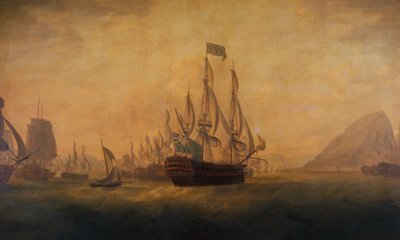The Relief of Gibraltar af Admiral Lord Howe af Captain William Elliott