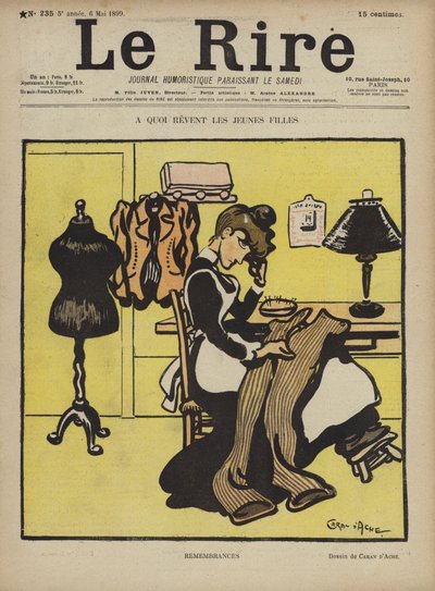 Illustration til Le Rire af Caran d Ache