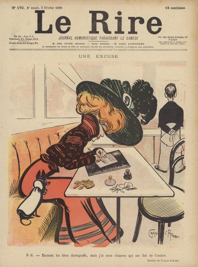 Illustration til Le Rire af Caran d Ache