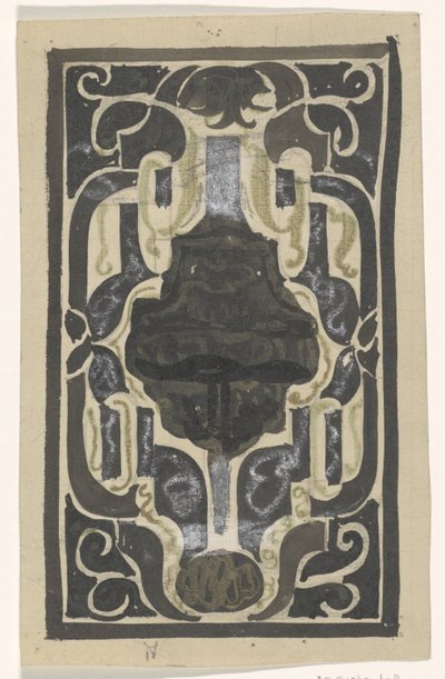 Design til ex-libris af D.J. Billig af Carel Adolph Lion Cachet
