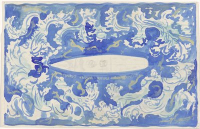 Design til vignet af Koninklijke Paketvaart Maatschappij af Carel Adolph Lion Cachet
