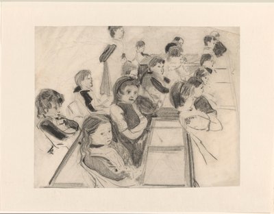 skoleklasse af Carel Adolph Lion Cachet
