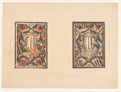 To ex-libris af Carel Lion Cachet af Carel Adolph Lion Cachet