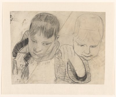 To børn, set forfra af Carel Adolph Lion Cachet