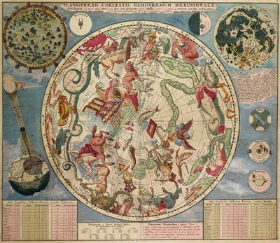 Planesphaeri Coelestis Hemisphaerium meridionale af Carel Allard