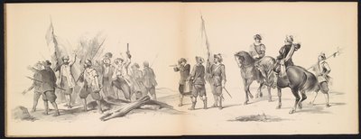 Masquerade of the Leiden Students, 1850 (Tavle 12) Intogt af Frederik Hendrik i 