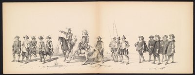 Masquerade of the Leiden Students, 1850 (plade 2) Intogt af Frederik Hendrik i 