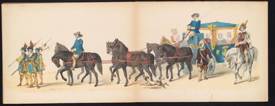 Masquerade of the Leiden Students, 1850 (Tavle 8) Intogt af Frederik Hendrik i 