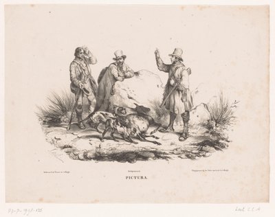 Rustende jagers Pictura (serietitel på objekt) af Carel Christiaan Antony Last