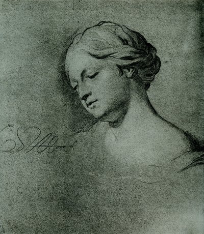 Kvindelig hovedstudie af Carel De Moor