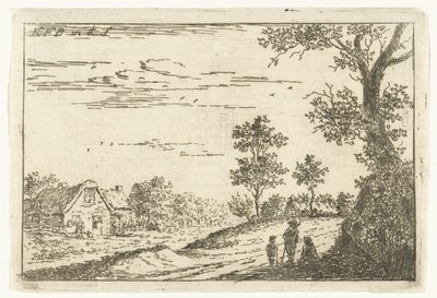 Landskab med gård Landskaber (serietitel) af Carel Frederik Bendorp (I)