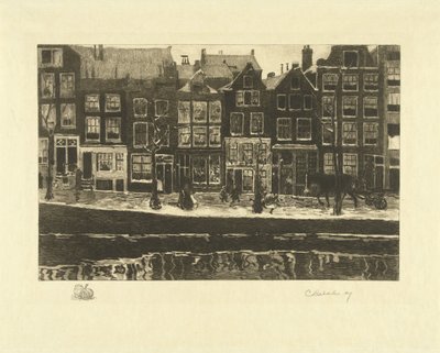 Lauriergracht af Carel Lodewijk Dake (signed by artist)