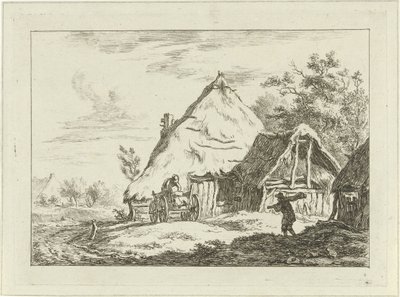 Vogn til en gård Landskaber (1-6) (serietitel) af Carel Lodewijk Hansen