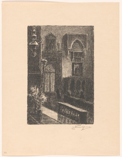 Kirkeinteriør i Venedig af Carel Nicolaas Storm van 