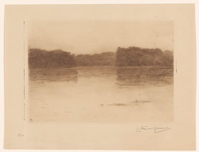 Dam i Haagse Bos om natten Haagsche Bosch om natten (titel på objekt) af Carel Nicolaas Storm van 