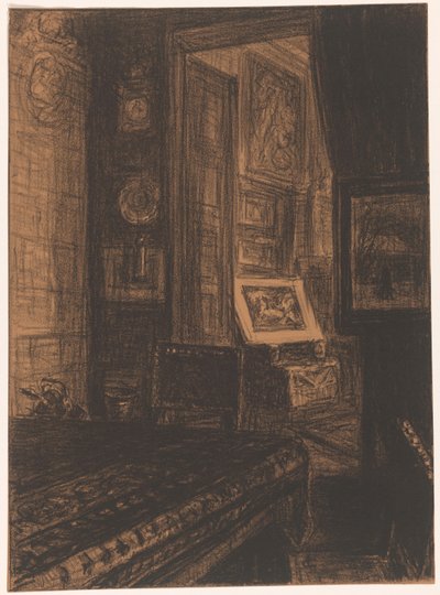 Interiør af en stue af Carel Nicolaas Storm van 