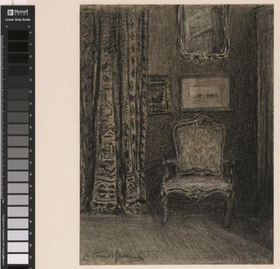 Kamerinterieur i de Rue du Trône 190 te Bruxelles af Carel Nicolaas Storm van 