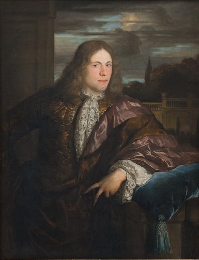 Portræt af en ung herre af Carel de II Moor