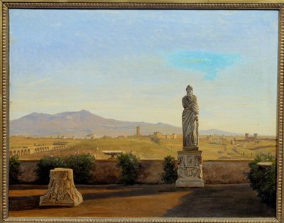 Panorama fra Villa Mattei. Maleri af Carl Christian Constantin Hansen (1804-1880) af Carl Christian Constantin Hansen