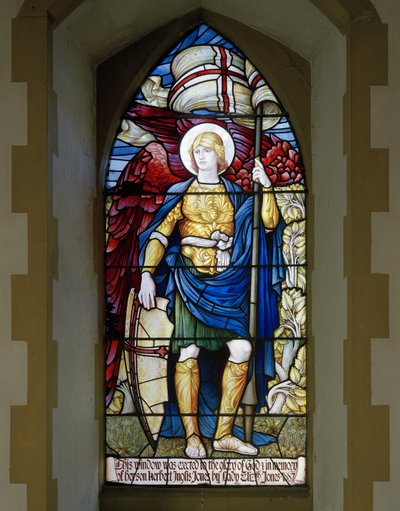 Betws Bledrws, St Bledrws, Shrigley & Hunt (1873-1982), Carl Almquist, St. Michael, 1887 af Carl Almquist
