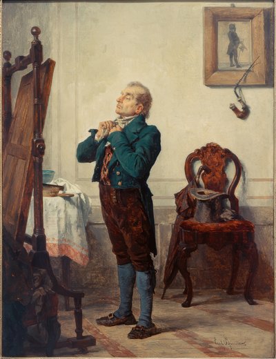 Herre foran et spejl af Carl Bernhard Schlösser