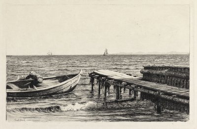 Båden ved broen af Carl Bloch