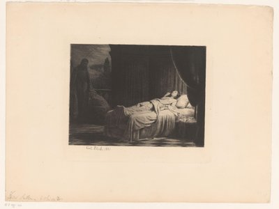 Døden som dame, med tilbeder af Carl Bloch