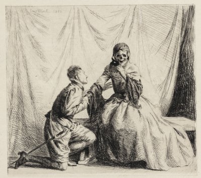 Den unge mand og Døden af Carl Bloch