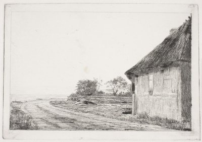 Huset og haven ved havet af Carl Bloch