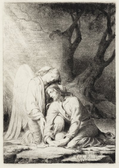 Kristus i Getsemane af Carl Bloch