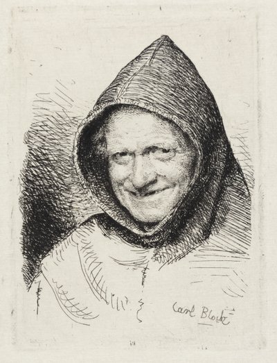 Smilende munk af Carl Bloch