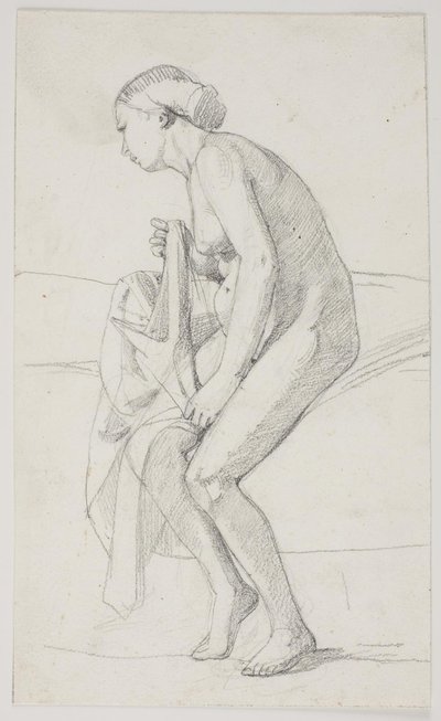 Studier til museets maleri "Jairi datter" (kms835) af Carl Bloch