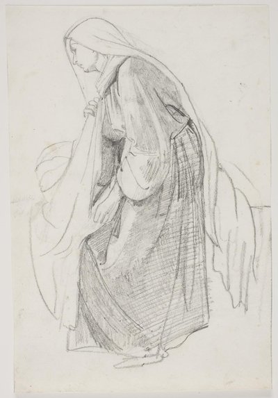 Studier til museets maleri "Jairi datter" (kms835) af Carl Bloch