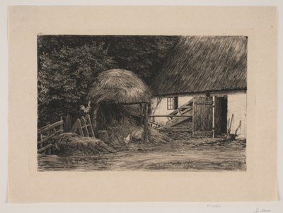 Ved bondehuset af Carl Bloch