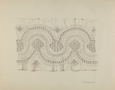 Engelsk broderi af Carl Buergerniss