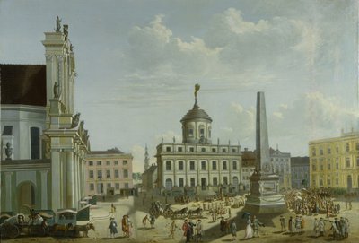 Udsigt over rådhuset, 1772 af Carl Christian Baron