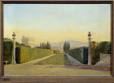 Villa Albanis haver. Maleri af Carl Christian Constantin Hansen (1804-1880) Ec. Dan. af Carl Christian Constantin Hansen