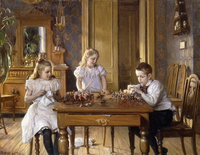 Slaget, 1900 af Carl Christian Ferdinand Wentorf