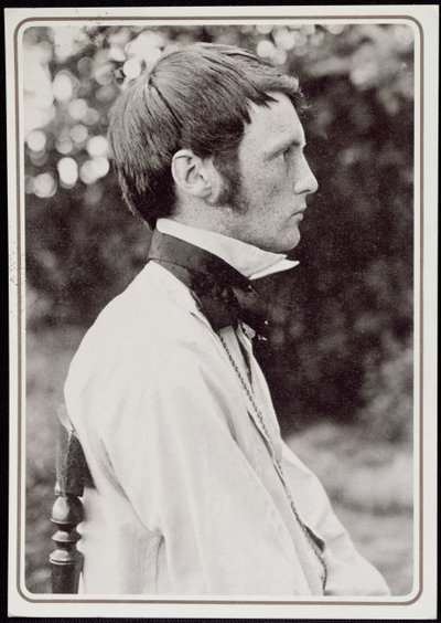 Portræt af Heinrich Vogeler (1872-1942) 1898 (bw foto) af Carl Eeg