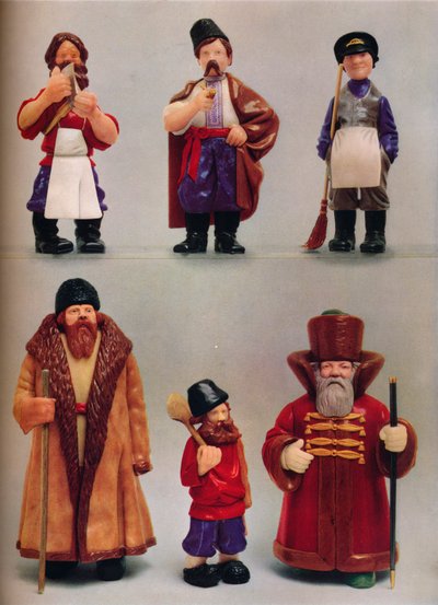 Russiske nationale typer, c1935 af Carl Fabergé