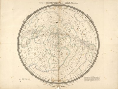 Stjernehimlen - den nordlige halvkugle af Carl Ferdinand Weiland