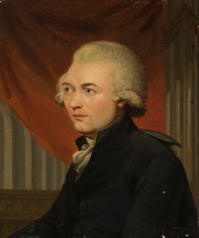 Portræt af organisten og komponisten Georg Joseph Vogler 1749-1814. af Carl Frederik von Breda