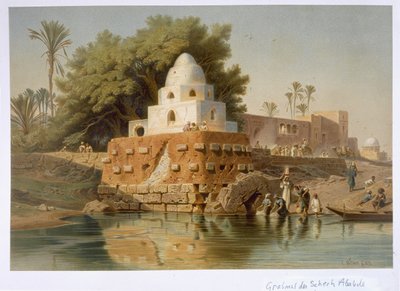 Sheikh Ababdas grav i Minya, Mellemægypten, 1871 af Carl Friedrich Heinrich Werner