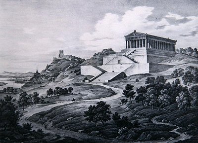 The Walhalla (litho) af Carl Friedrich Heinzmann