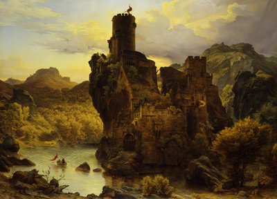 Ridderborg af Carl Friedrich Lessing