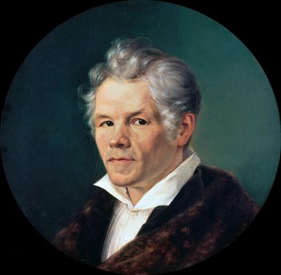 Portræt af Karl Friedrich Schinkel 1781-1841. af Carl Friedrich Ludwig Schmid